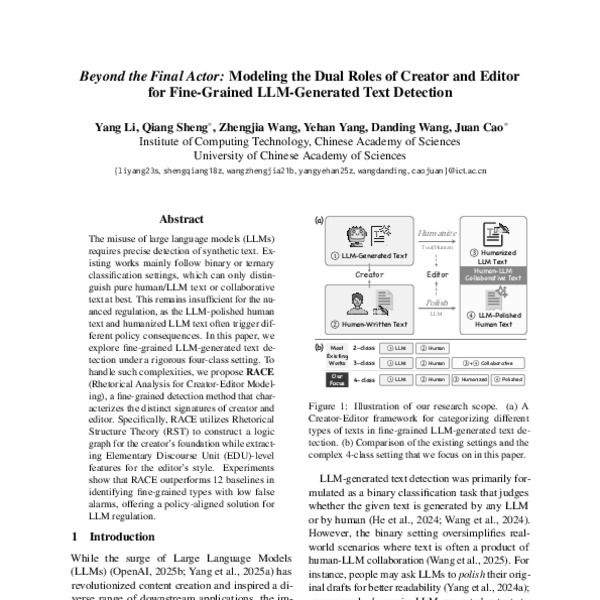 Beyond the Final Actor: Modeling the Dual Roles of Creator and Editor ...