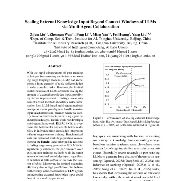 Scaling External Knowledge Input Beyond Context Windows of LLMs via ...