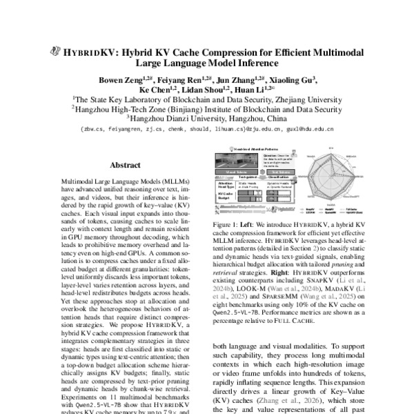 HybridKV: Hybrid KV Cache Compression for Efficient Multimodal Large ...