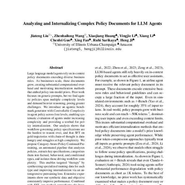 Analyzing and Internalizing Complex Policy Documents for LLM Agents ...