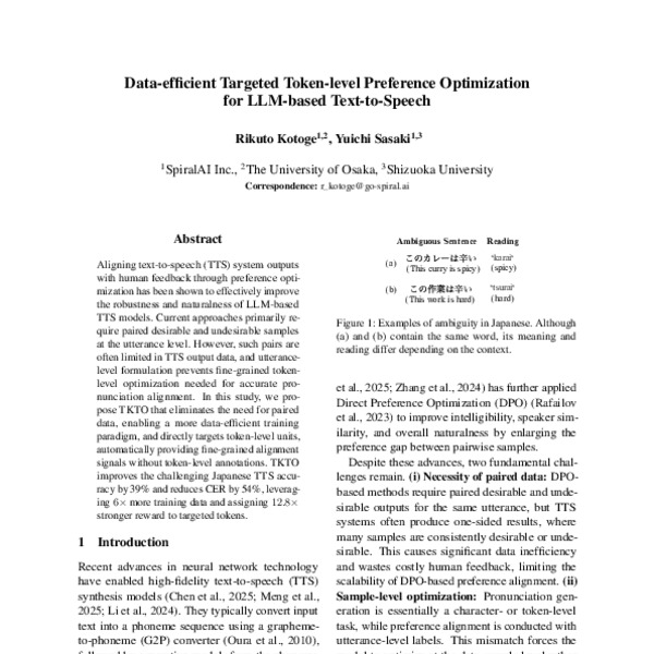 Data-efficient Targeted Token-level Preference Optimization for LLM ...