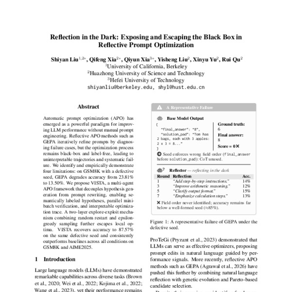 Reflection in the Dark: Exposing and Escaping the Black Box in ...