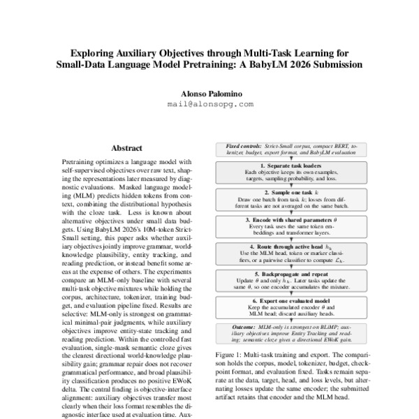 Exploring Auxiliary Objectives through Multi-Task Learning for Small ...