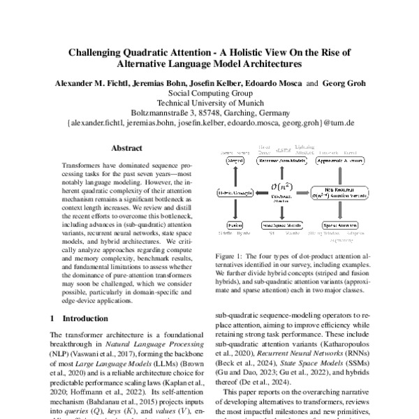 Challenging Quadratic Attention - A Holistic View On the Rise of ...