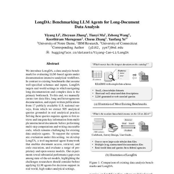 LongDA: Benchmarking LLM Agents for Long-Document Data Analysis - ACL ...