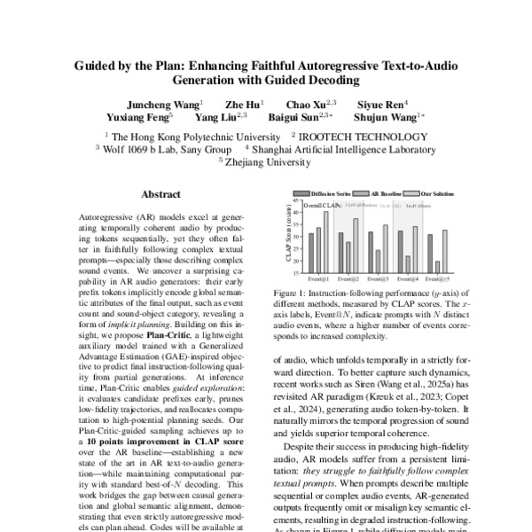 Guided by the Plan: Enhancing Faithful Autoregressive Text-to-Audio ...