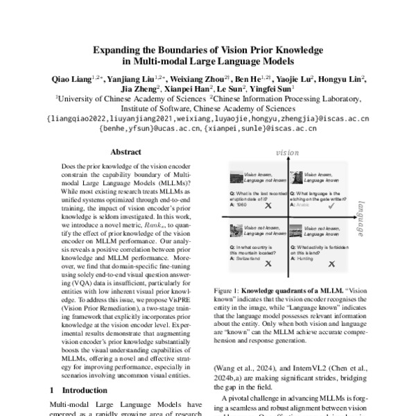Expanding the Boundaries of Vision Prior Knowledge in Multi-modal Large ...