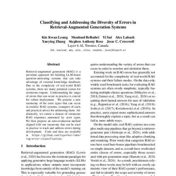 Classifying and Addressing the Diversity of Errors in Retrieval ...