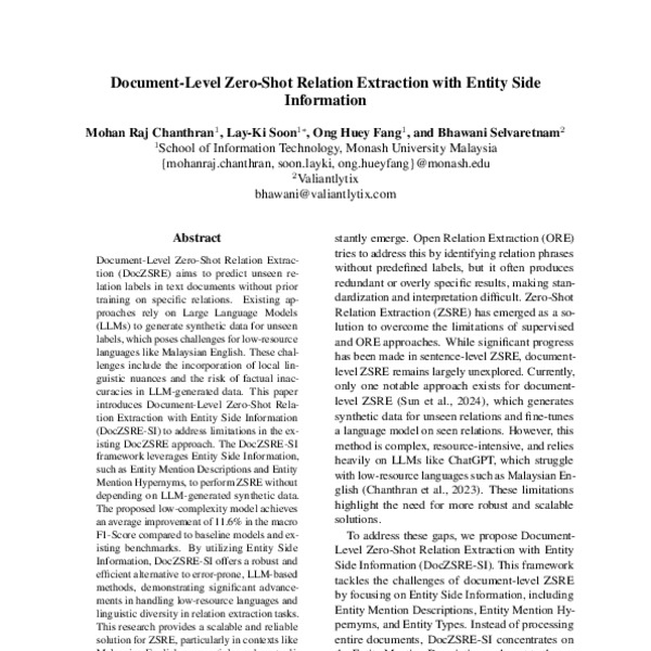 Document-Level Zero-Shot Relation Extraction with Entity Side ...