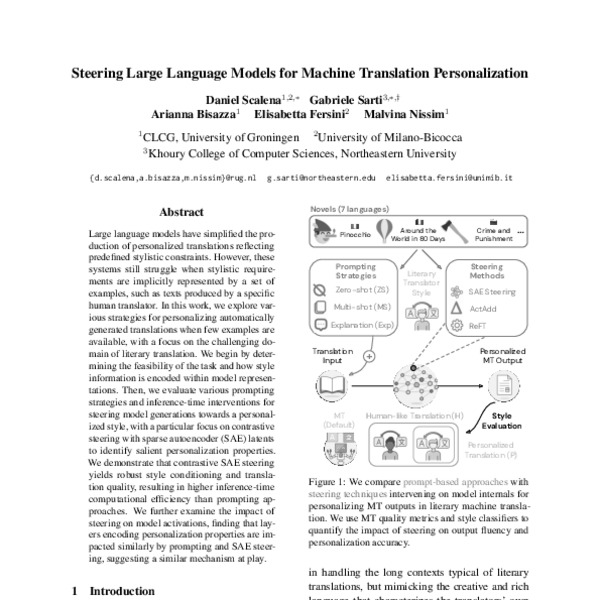 Steering Large Language Models for Machine Translation Personalization ...