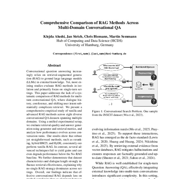 Comprehensive Comparison of RAG Methods Across Multi-Domain ...