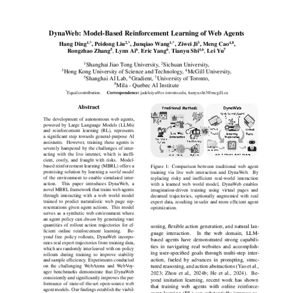 DynaWeb: Model-Based Reinforcement Learning of Web Agents - ACL Anthology
