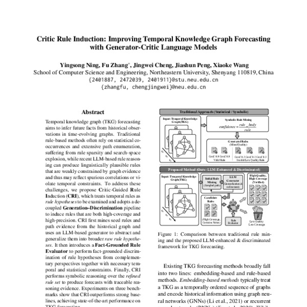 Critic Rule Induction: Improving Temporal Knowledge Graph Forecasting ...