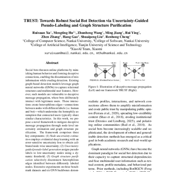 TRUST: Towards Robust Social Bot Detection via Uncertainty-Guided ...