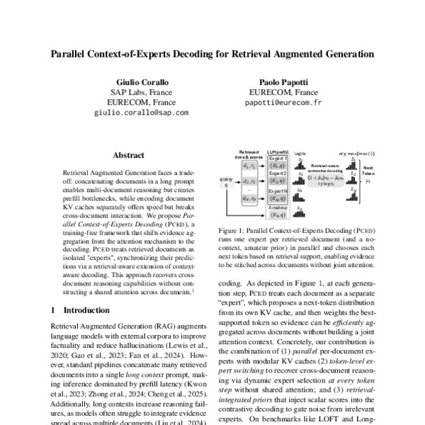 Parallel Context-of-Experts Decoding for Retrieval Augmented Generation ...