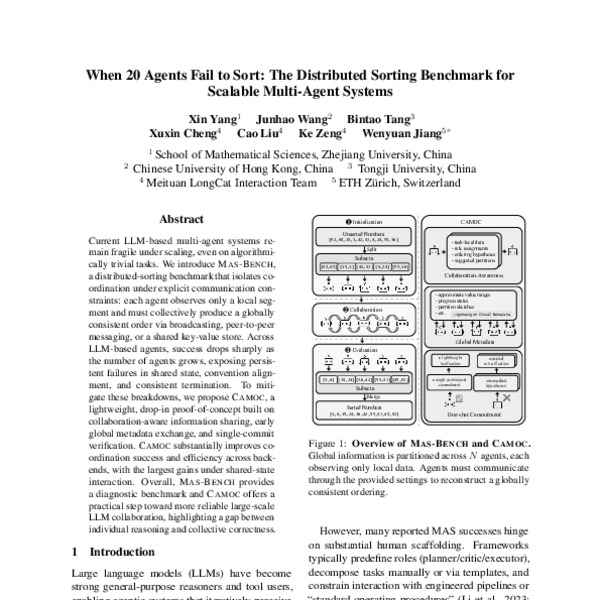 When 20 Agents Fail to Sort: The Distributed Sorting Benchmark for ...