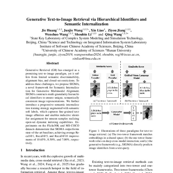 Generative Text-to-Image Retrieval via Hierarchical Identifiers and ...