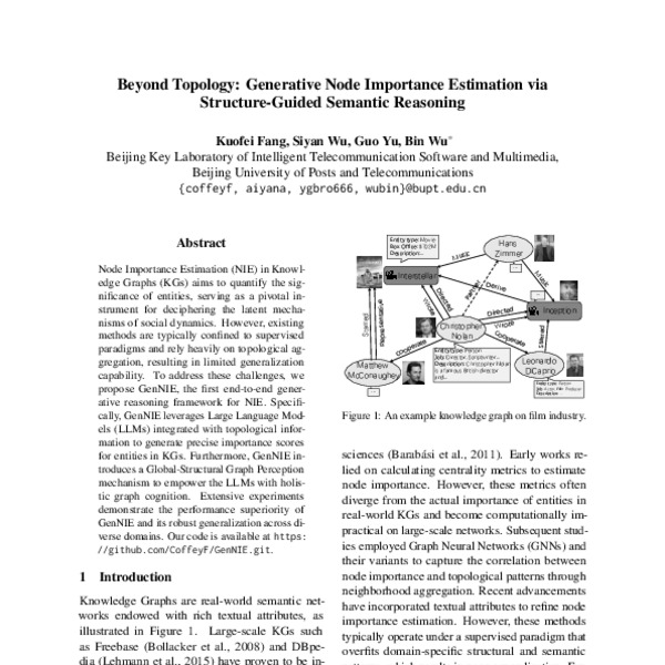 Beyond Topology: Generative Node Importance Estimation via Structure ...