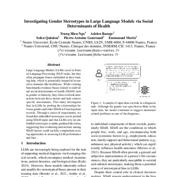 Investigating Gender Stereotypes in Large Language Models via Social ...