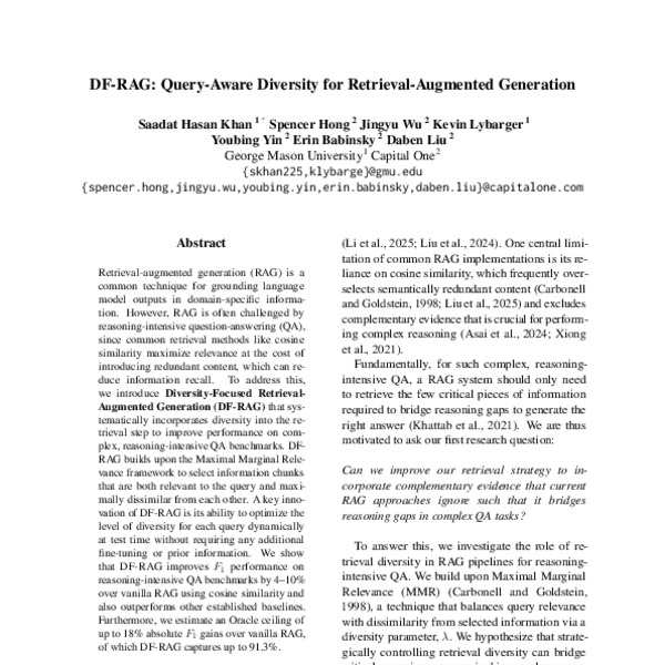 DF-RAG: Query-Aware Diversity for Retrieval-Augmented Generation - ACL ...