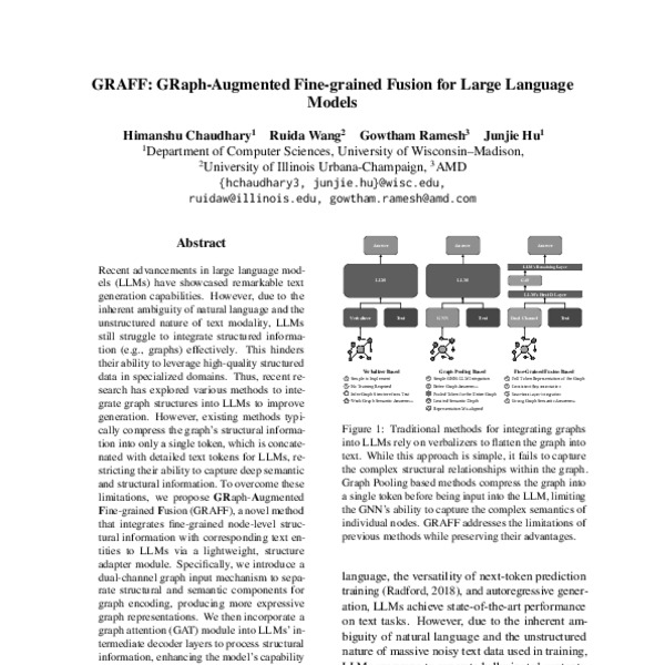 GRAFF: GRaph-Augmented Fine-grained Fusion for Large Language Models ...