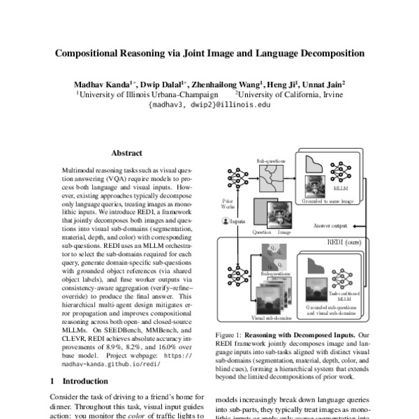 Compositional Reasoning via Joint Image and Language Decomposition ...