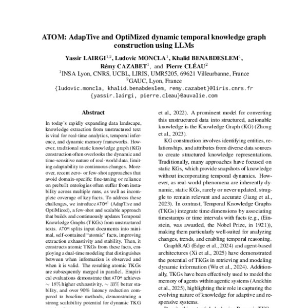 ATOM: AdapTive and OptiMized dynamic temporal knowledge graph ...