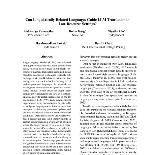 Can Linguistically Related Languages Guide LLM Translation in Low ...