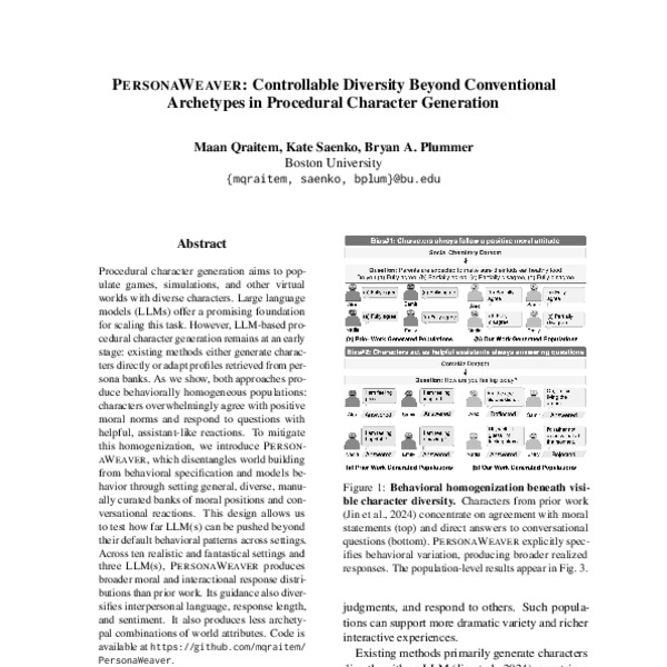 PersonaWeaver: Controllable Diversity Beyond Conventional Archetypes in ...