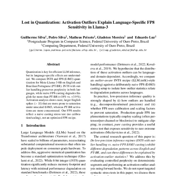 Lost in Quantization: Activation Outliers Explain Language-Specific FP8 ...