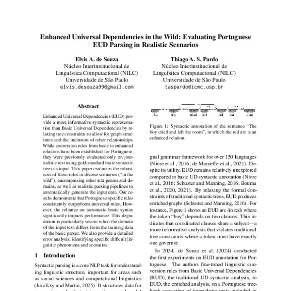 Enhanced Universal Dependencies in the Wild: Evaluating Portuguese EUD ...