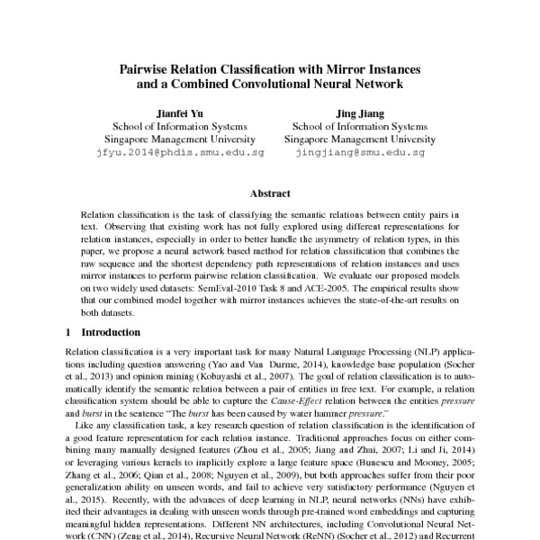 Pairwise Relation Classification with Mirror Instances and a Combined ...