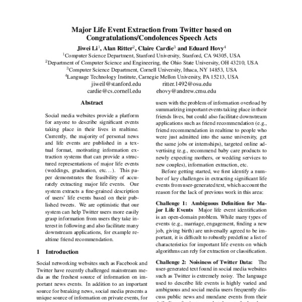 What is considered a major life event - equityas