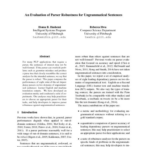 an-evaluation-of-parser-robustness-for-ungrammatical-sentences-acl-anthology
