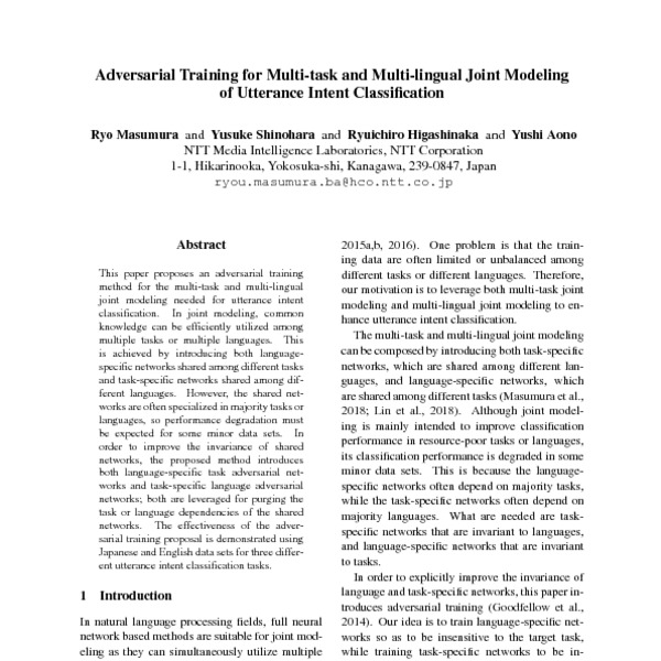 Adversarial Training for Multi-task and Multi-lingual Joint Modeling of ...