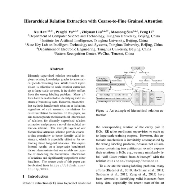 Hierarchical Relation Extraction with Coarse-to-Fine Grained Attention ...