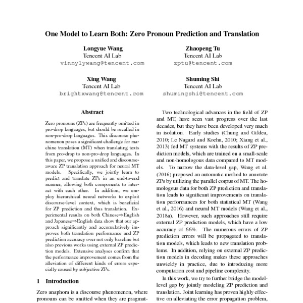 one-model-to-learn-both-zero-pronoun-prediction-and-translation-acl-anthology