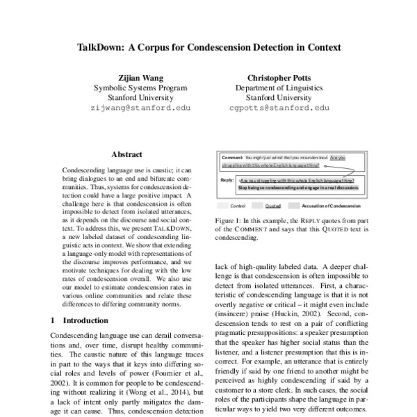 talkdown-a-corpus-for-condescension-detection-in-context-acl-anthology