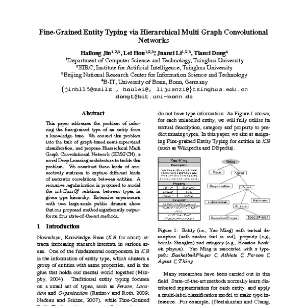 Fine-Grained Entity Typing via Hierarchical Multi Graph Convolutional ...