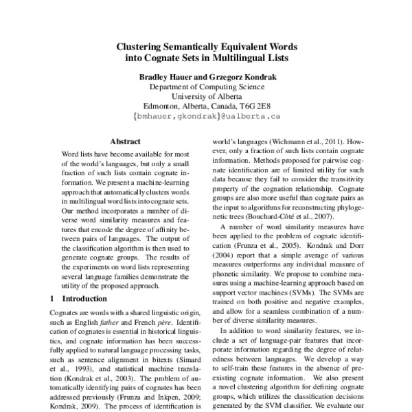 clustering-semantically-equivalent-words-into-cognate-sets-in