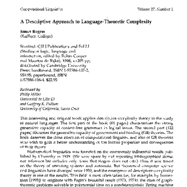 what is the characteristic of language in a book review