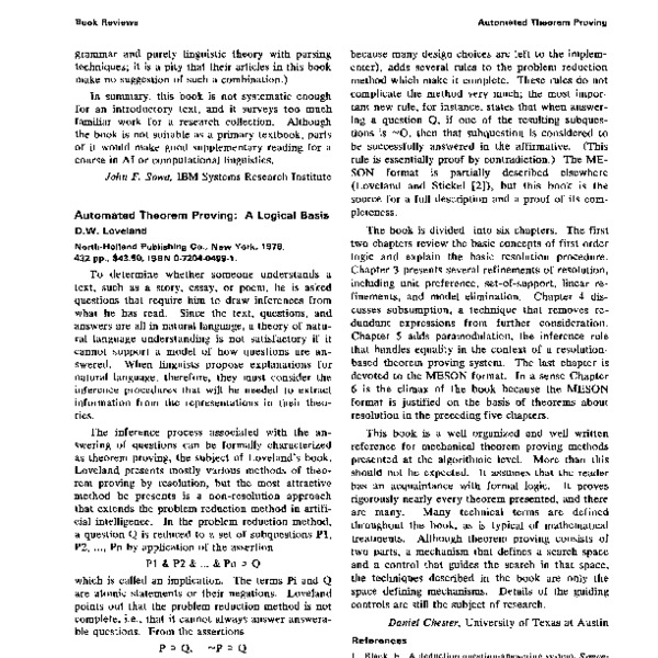 Book Reviews - ACL Anthology