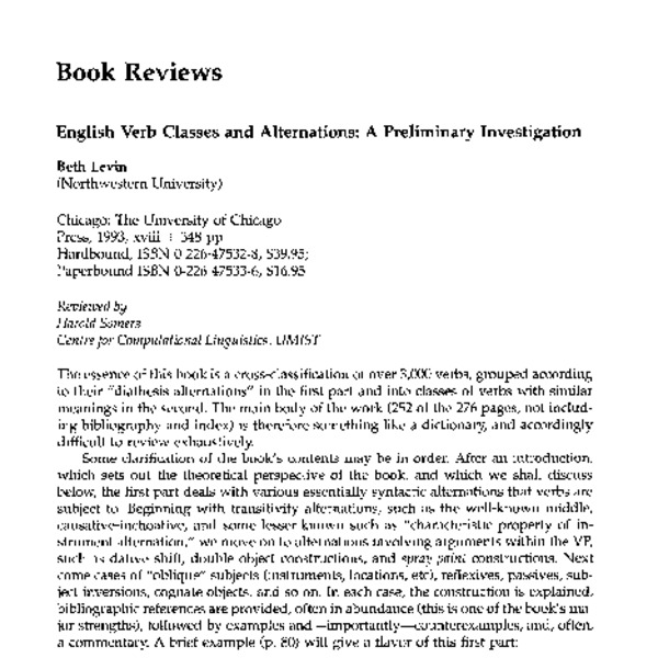 book-reviews-english-verb-classes-and-alternations-a-preliminary