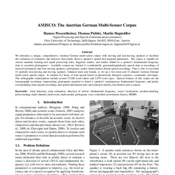 AMISCO: The Austrian German Multi-Sensor Corpus - ACL Anthology