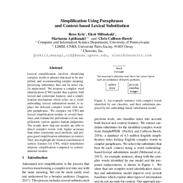 simplification-using-paraphrases-and-context-based-lexical-substitution-acl-anthology