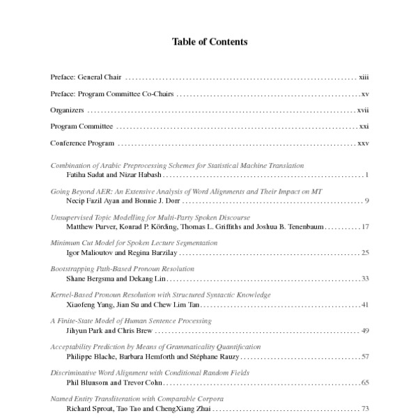 Proceedings Of The 21st International Conference On Computational ...