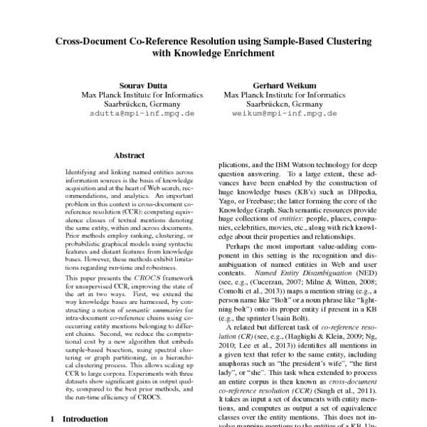 research papers on document clustering