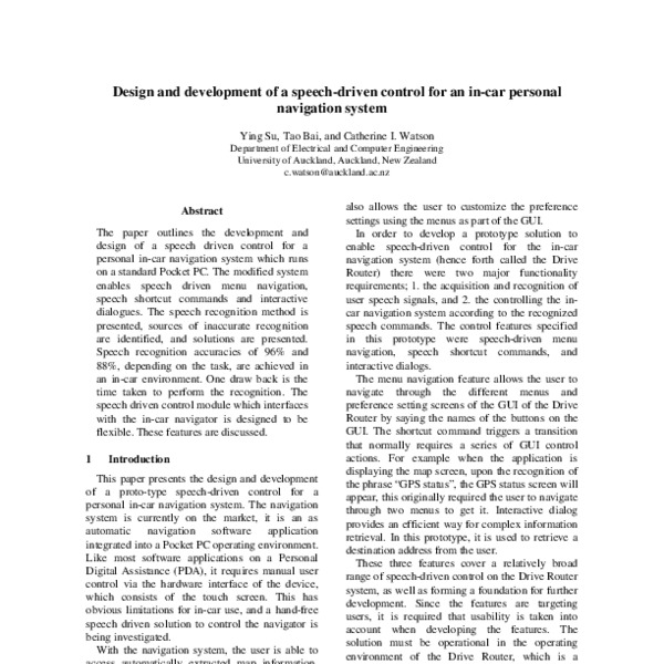 design-and-development-of-a-speech-driven-control-for-a-in-car-personal