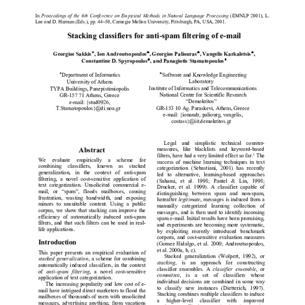 stacking-classifiers-for-anti-spam-filtering-of-e-mail-acl-anthology