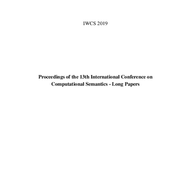 Proceedings of the 13th International Conference on Computational ...